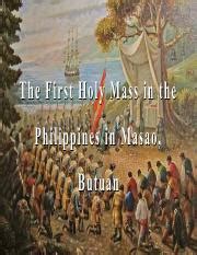 rajahnate of butuan|Evidences of The First Mass in The Philippines in .